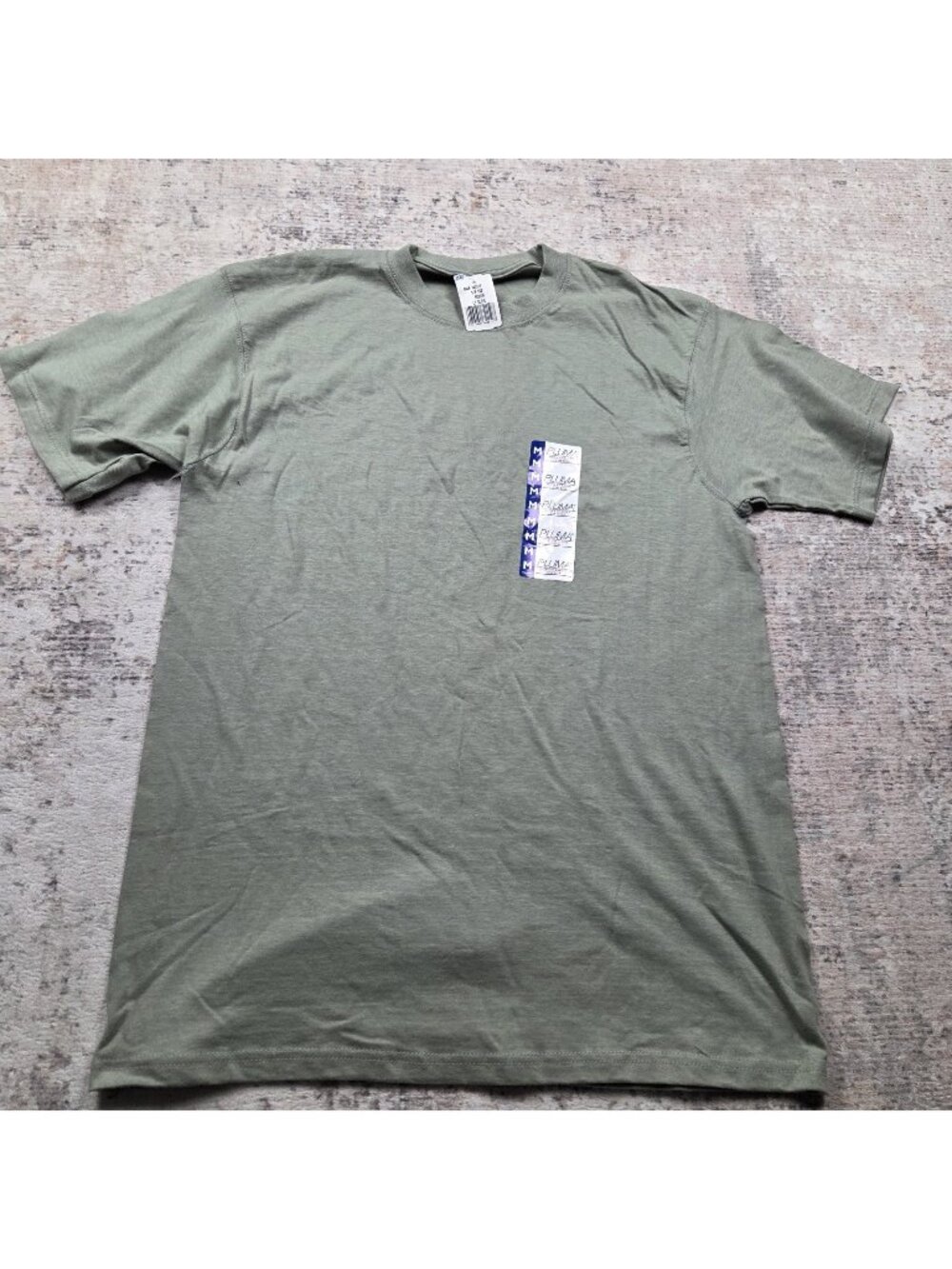 Vintage Pluma Blank T Shirt Mens Medium Green Heavyweight Tags